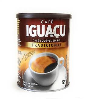 Cafe Iguacu 445038925940 Tradicional Instant Brazilian Coffee Can 200 Grams