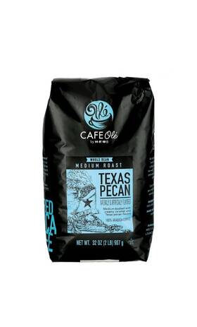 Cafe Ole 041220563395 Heb Texas Pecan Whole Bean Coffee 32 Oz 2 Lb Bag