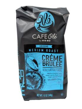 Cafe Ole 041220796960 Heb Creme Brulee Ground Medium Roast Coffee 12 Ounce Bag