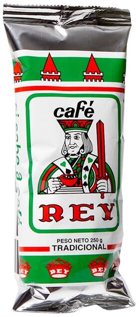 Cafe Rey 748366123529 Tradicional Costa Rica Ground Coffee Green Bag 250 Gram