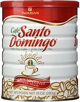 Cafe Santo Domingo 778894374704 100% Pure Ground Coffee Vacuum Packed Can 10 Oz. By