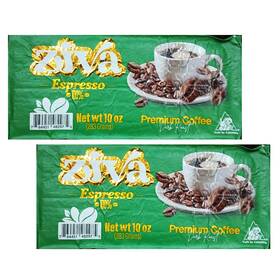 Cafe Ziva 764451482975 Espresso Colombian Dark Roast Premium Coffee 10 Oz Pack Of 2