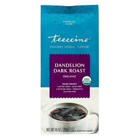 Caff Inc. 313097784778 Dandelion Dark Roast Herbal Coffee - 10 Oz Caffeine-free Alternative