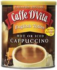 Caffe D Vita English Toffee Cappuccino Mix 16oz Canisters Pack Of 6 New 071672001237
