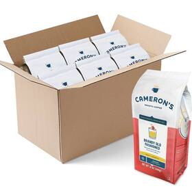 Cameron S 010668074268 Camerons Coffee Brandy Old Fashioned Ground 12-oz Bag 6 Pack Exp 11/2024