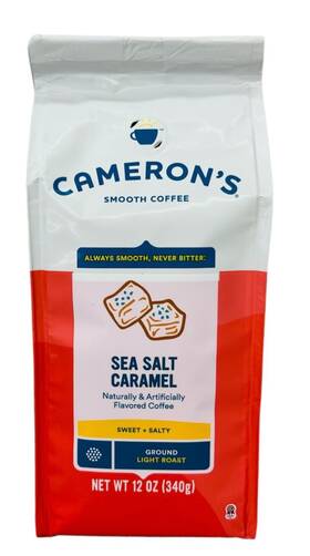 Camerons 010668074169 Sea Salt Caramel Flavored Ground Coffee 12 Oz
