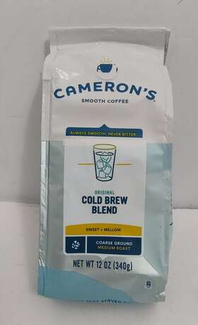 Camerons Coffee 010668075319 Smooth Cold Brew Blend Medium Roast Coarse Ground 12 Oz