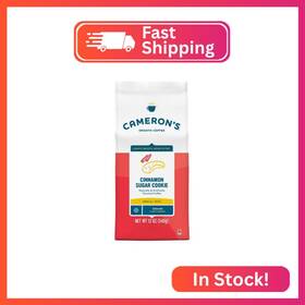 10668-07506 Camerons Coffee Roasted Ground Bag Flavored Cinnamon Sugar Cookie 12