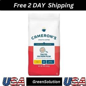 Camerons Coffee 445024025029 Roasted Ground Bag Flavored Toasted Southern Pecan 32 Ounce Pack Of