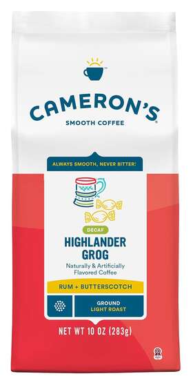 Camerons Coffee 690001902948 Roasted Ground Bag Flavored Decaf Highlander Grog 10