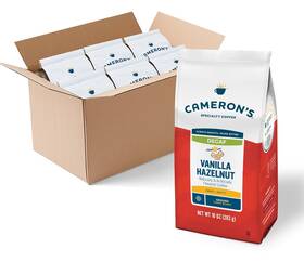 Camerons Coffee 705353186660 Roasted Ground Bag Flavored Decaf Vanilla Hazelnut