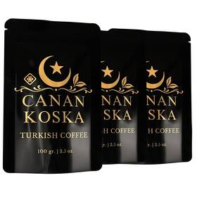 Canan Koska 684778000848 Turkish Coffee Medium Roast Ground 100% Arabica Finely For Ric
