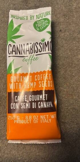 Cannabissimo 739394667666 Fresh Ground Gourmet Coffee With Hemp Seeds