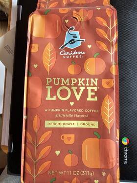 Caribou Coffee 015955 Pumpkin Love Medium Roast Ground 11oz Rainforest Alliance
