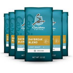 Caribou Coffee 313041281247 Light Roast Ground Daybreak Blend 6 Bags Of 12 Ounces
