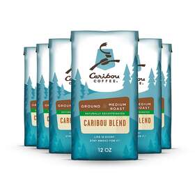 Caribou Coffee 696393426727 Medium Roast Naturally Decaffeinated Ground - 72