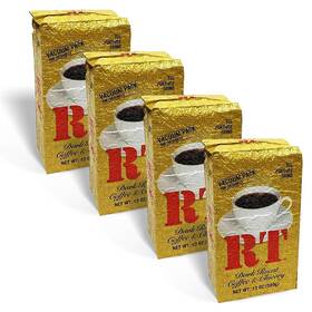 Cdm 047900119210 Rt Dark Roast Ground Coffee And Chicory 13 Oz. Brick Pack Of 4
