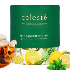 Celeste 04/ll Marrakesh Mojito Moroccan Mint Tea Loose Leaf - Premium Blend With And
