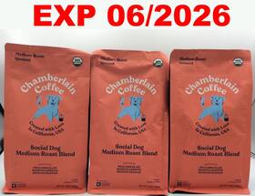 Chamberlain 850022199080 Coffee Social Dog Ground Medium Roast 12oz Lot Of 3