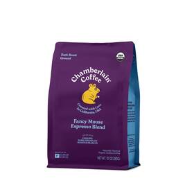 Chamberlain Coffee 810070871239 Fancy Mouse Espresso Blend - Dark Roast 12 Oz Ground