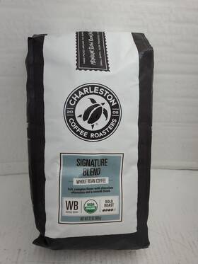 Synchkg021663 Charleston Coffee Roasters Signature Flavor 32oz Organic Smooth Bold Roast