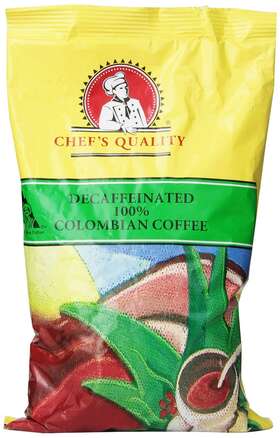 Chefs Quality 760695000418 Colombian Decaf Coffee 16 Ounce