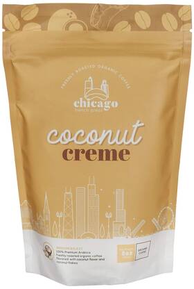 Chicago French Press 850022142017 Coconut Cr Me Freshly Ground Coffee Derived From Natural Flavors Real