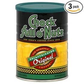 Chock Full O Nuts 313114585562 Oftnuts Heavenly Decaf Original - Medium Ground