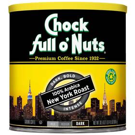 Chock Full O Nuts 689742957171 New York Roast Dark Ground Coffee Gourmet Arabica
