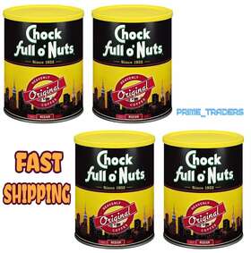 0071038081 Chock Full Onuts 4-pack Oftnuts Heavenly Ground Coffee Original Blend 48 Oz