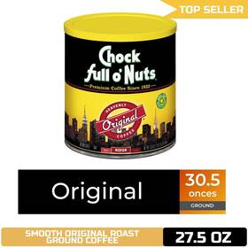 Chfon001 Chock Full Onuts O Nuts Original Blend Ground Coffee Medium Roast 30.5 Oz. Can