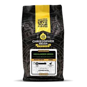Christopher Bean Coffee 812988000343 Highlander Grogg Flavored Regular Ground 100% Arabica No Sugar