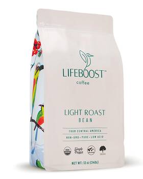 Coffee 313026797701 Light Roast Beans - Low Acid Organic Single O