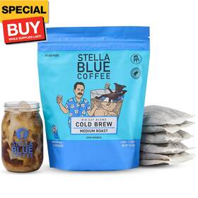 Coffee 313031741775 Fresh Cold Brew Big Cat Blend 100% Arabica Medium Roast Enriching C