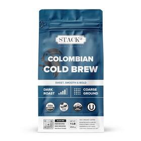 4350766450 Coffee Organic Cold Brew Coarse Ground 1 Lb - Colombian Supremo Reserve Flavor D