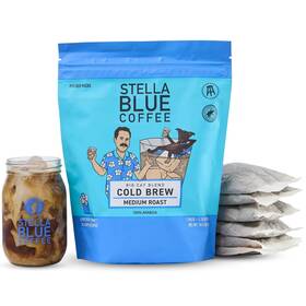 Coffee 445015415433 Fresh Cold Brew Big Cat Blend 100% Arabica Medium Roast Ground Coff