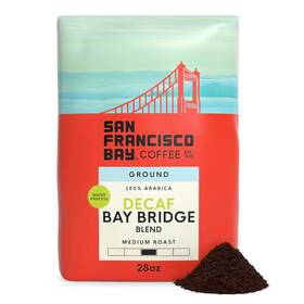Coffee 445027341317 Decaf Ground Bay Bridge Blend 28 Oz Bag Medium Roast Sw