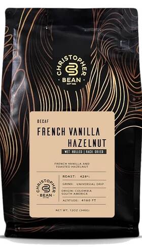 Coffee 445033229289 French Vanilla Hazelnut Flavored Decaf Ground 100% Arabica N
