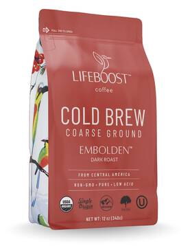 Coffee 445051729709 Dark Cold Brew - Single Origin Non-gmo Usda Organic Low Acid Coarse Groun
