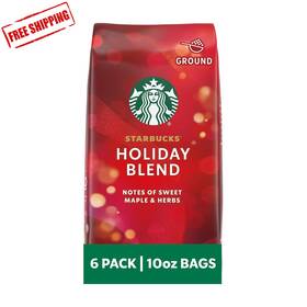 Coffee 705353031113 Holiday Ground Coffee- Blend - 6 Bags 10 Oz