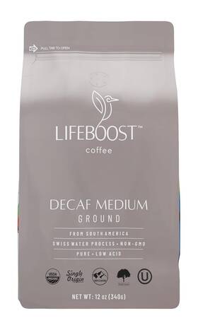 Coffee 711181190540 Medium Roast Swiss Water Decaf Ground - Low Acid Single Origin Usd