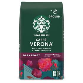 Coffee 744759722973 Ground Dark Roast Caff Verona 100% Arabica 1 Bag 18 Oz