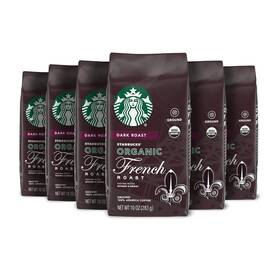 Coffee 744759889638 Ground Dark Roast Organic French 100% Arabica 6 Bags 10