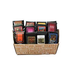 2591561 Coffee Beanery Indulgent Selection Gift Box 100% Specialty Arabica 12 Sample
