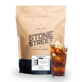 Coffee Company 744759250834 Cold Brew Flavored Natural Caramel Nut Flavor Low Acid 100% Colombian