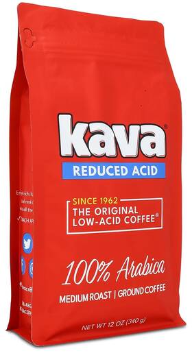 Coffee Company 744759260277 Low Acid Ground Medium Roast Arabica Smooth Flavor Stomach Friendly