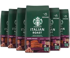 Lepusmryc3669 Coffee Starbucks Ground Dark Roast Italian 100% Arabica 6 X 12 Oz