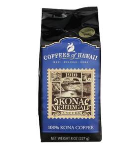 2bag Coffees Of Hawaii 857612001297 100% Kona Coffee Whole Bean - Nightingale 8 Oz