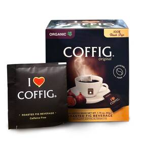 Coffig 860796000246 Roasted Organic Black Fig - Caffeine Free Energy Drink Box Of 20 Tea Bags/sac