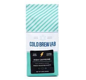 Cold Brew Lab 853718008659 Coarse Ground Coffee High Caffeine Blend Dark Roast 1 Lb Extra